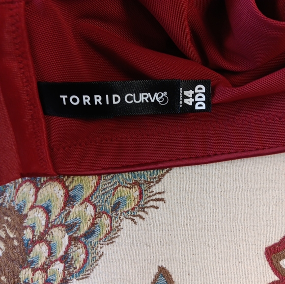 Torrid Curve Sz 44DDD CRANBERRY Adjustable Padded Underwire Bra 44DDD NICE - Picture 4 of 6